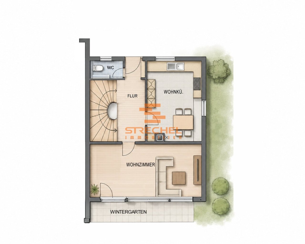 Grundriss Skizze EG